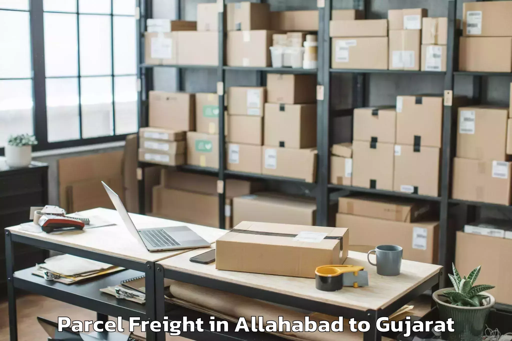 Leading Allahabad to Bhiloda Parcel Freight Provider